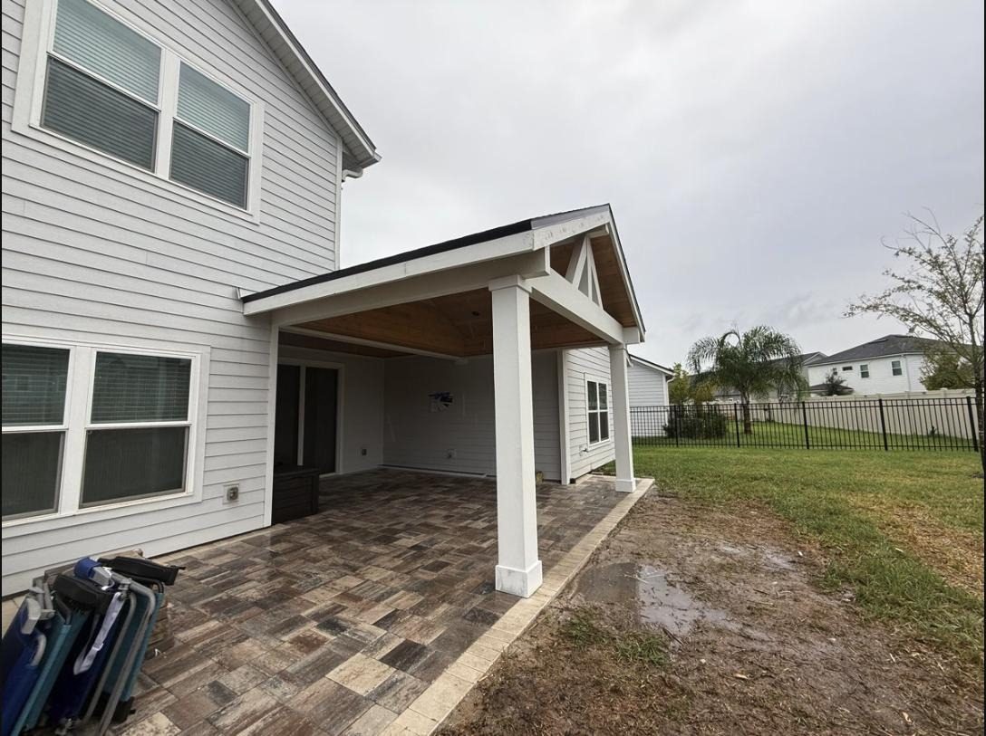 Attached patio cover